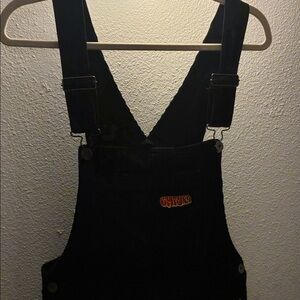 EMPYRE men’s black corduroy overall size XS waist measures 32” inseam 28”